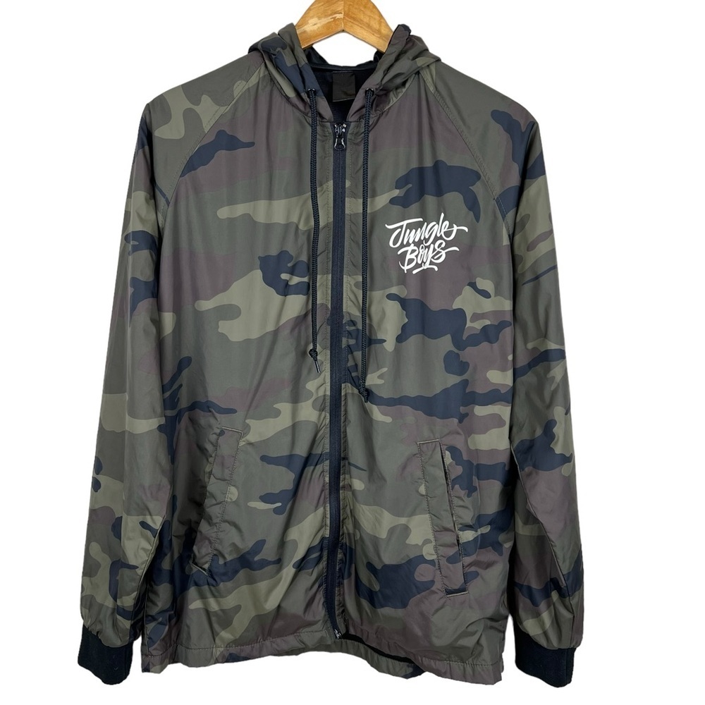Jungle Boys Los Angeles Farmers Camouflage Zip Up Jacket Men's Sz Small